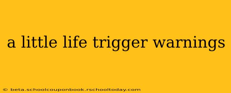 a little life trigger warnings