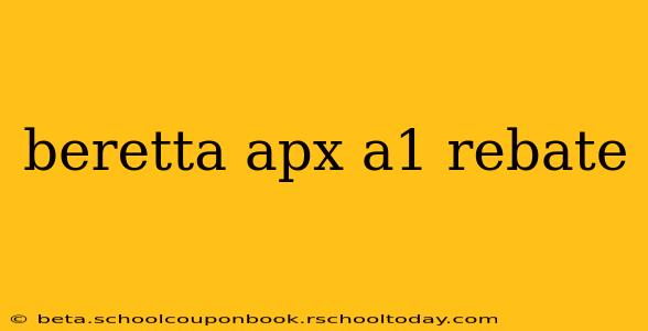 beretta apx a1 rebate