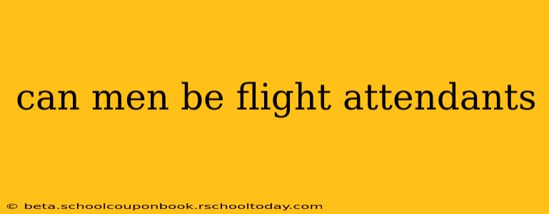can men be flight attendants