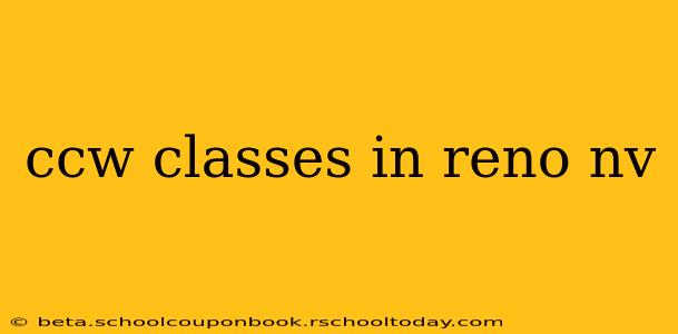 ccw classes in reno nv