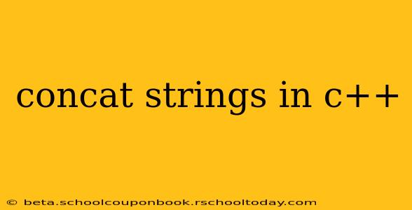 concat strings in c++