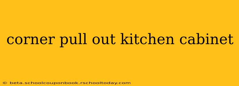 corner pull out kitchen cabinet