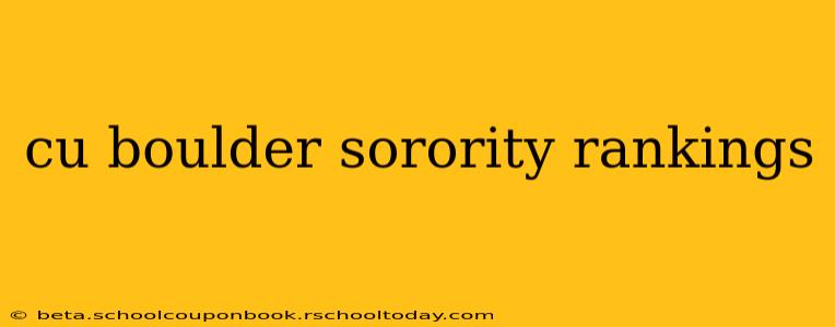 cu boulder sorority rankings