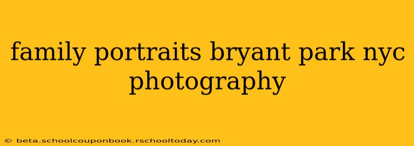 family portraits bryant park nyc photography