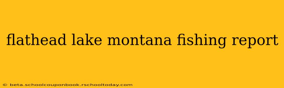 flathead lake montana fishing report