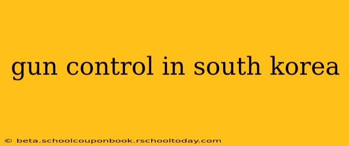 gun control in south korea