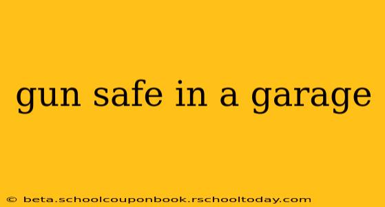gun safe in a garage