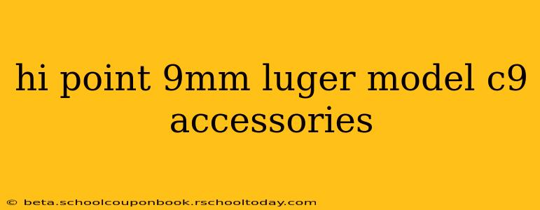 hi point 9mm luger model c9 accessories
