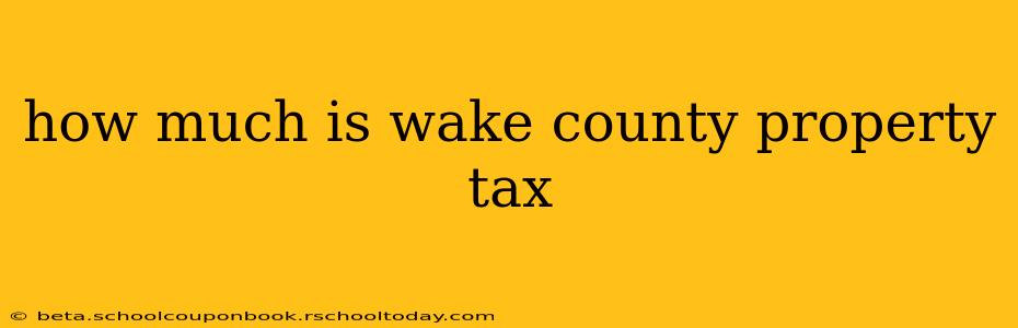 how much is wake county property tax
