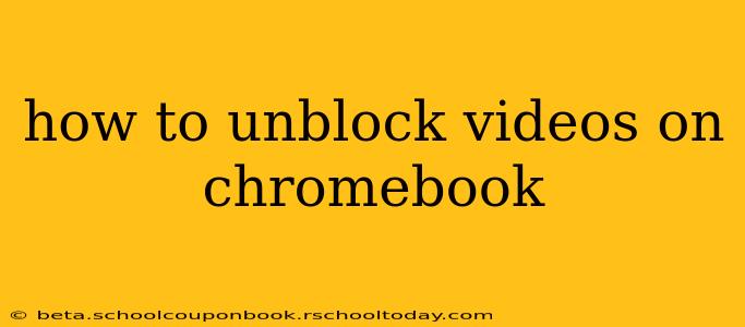 how to unblock videos on chromebook