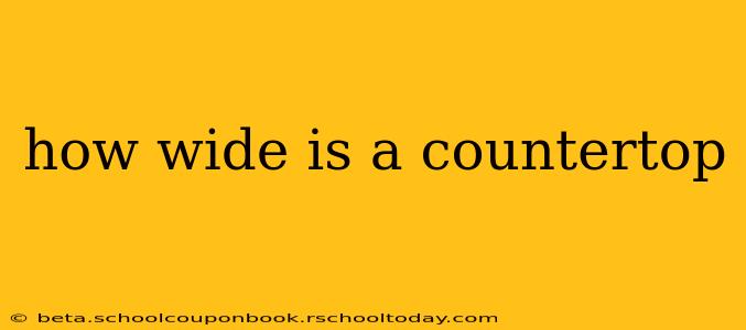 how wide is a countertop