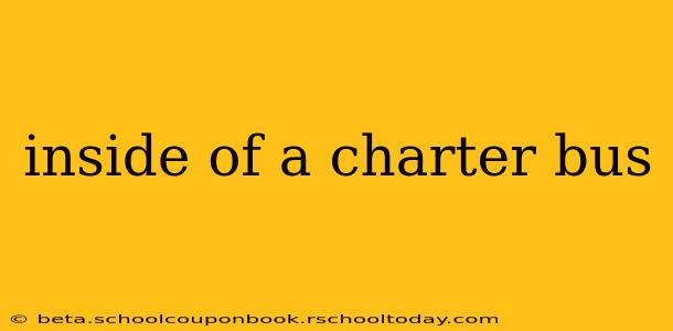 inside of a charter bus