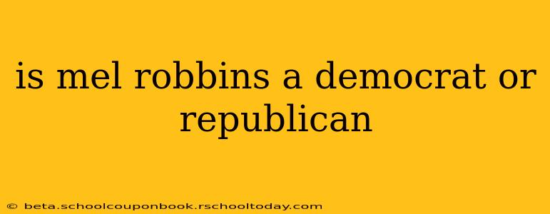 is mel robbins a democrat or republican