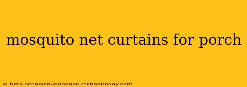 mosquito net curtains for porch