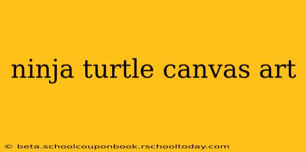 ninja turtle canvas art