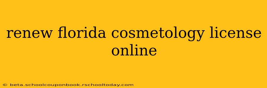 renew florida cosmetology license online