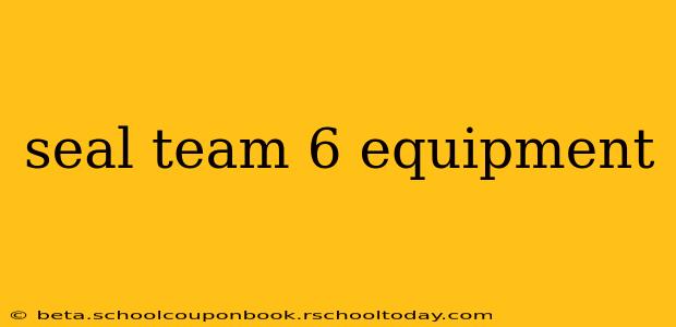 seal team 6 equipment