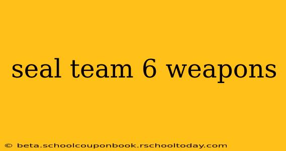 seal team 6 weapons