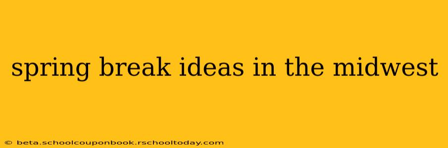 spring break ideas in the midwest