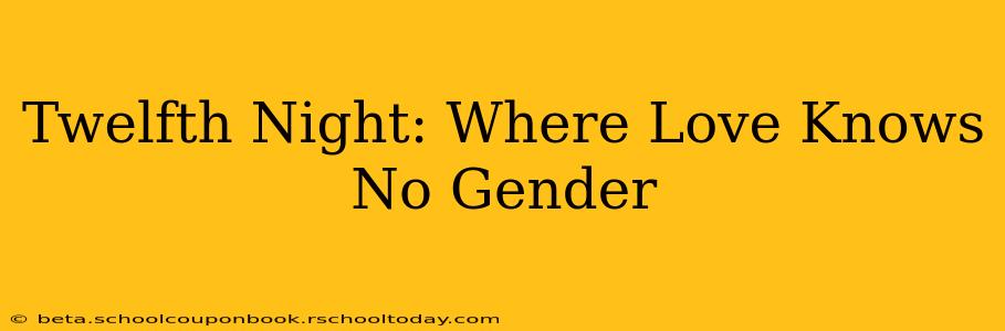Twelfth Night: Where Love Knows No Gender
