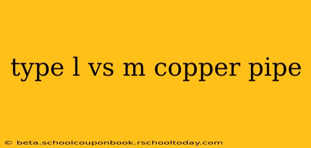 type l vs m copper pipe