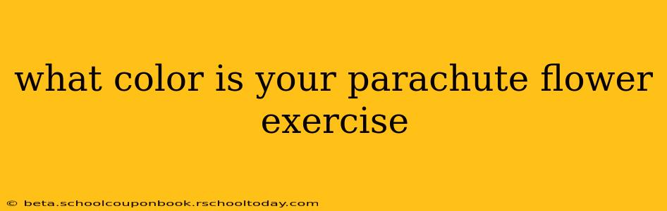 what color is your parachute flower exercise