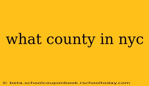 what county in nyc