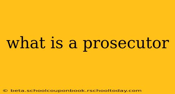 what is a prosecutor