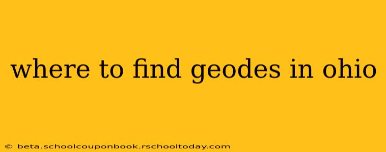 where to find geodes in ohio