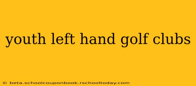 youth left hand golf clubs